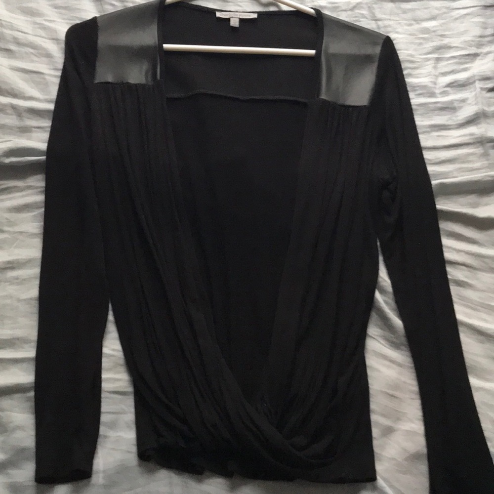 Black swoop shirt